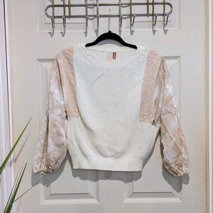 Pilcro Martine Peasant Sleeve Sweater